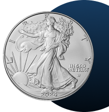 The 2024 Silver American Eagle MS70 Burnished Coin