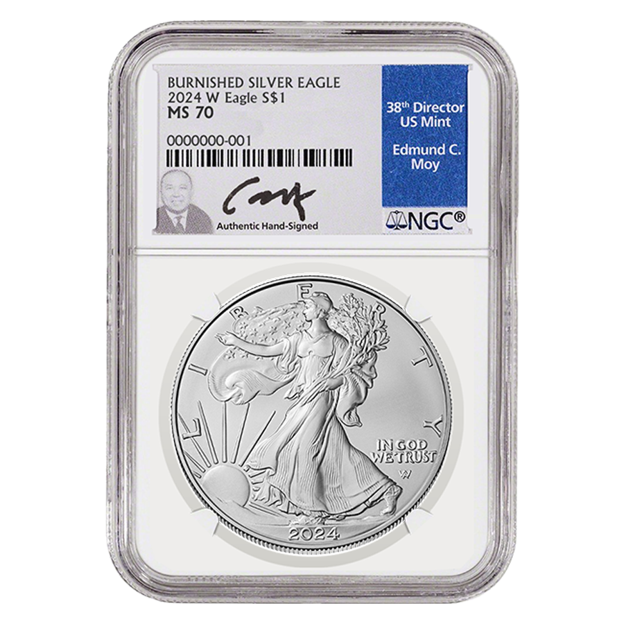 2024 SilVER American Eagle Burnished Mint State 70